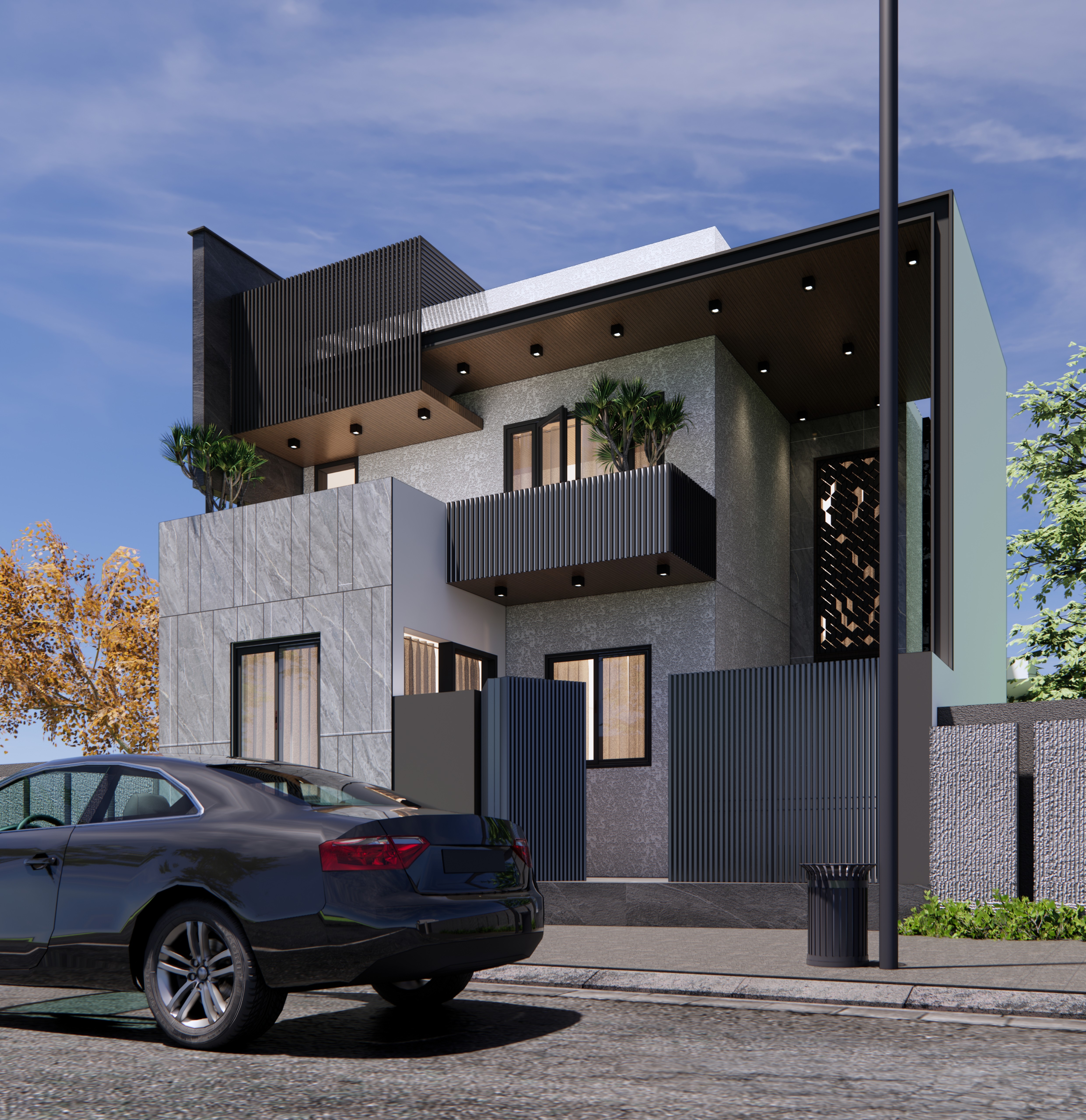 Contemporary Duplex