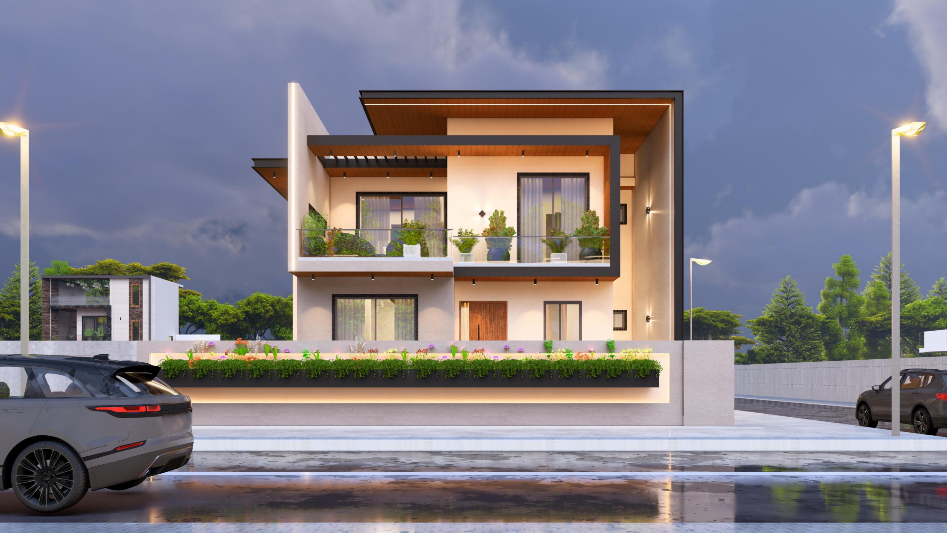 Modern Villa with Garden