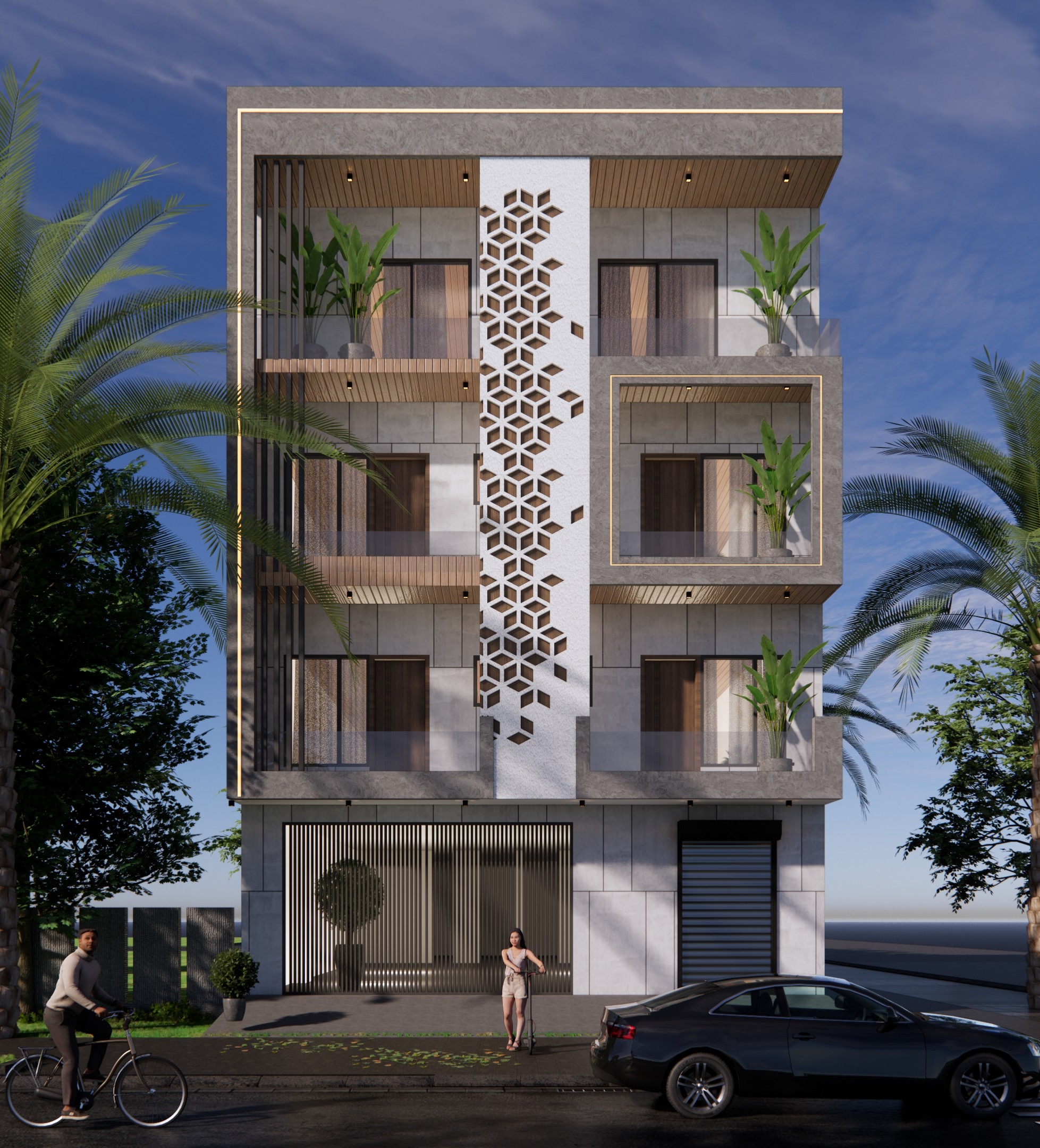 Geometric Lattice Facade