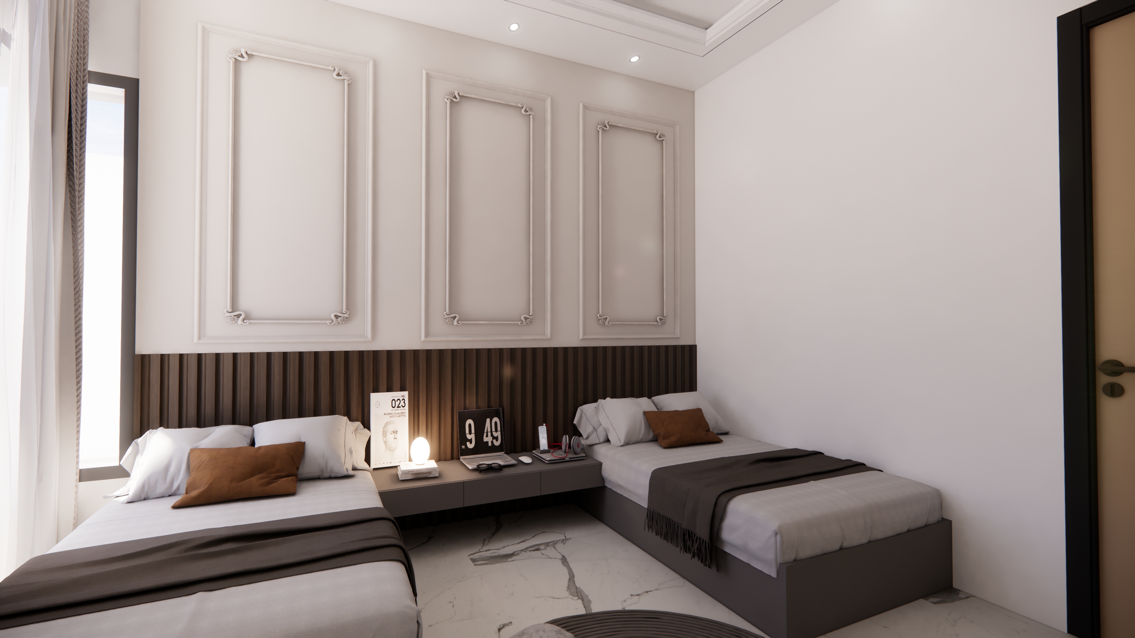 Classic Twin Bedroom